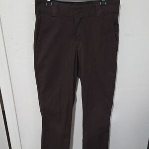 Dickies Men's Dark Brown Chinos